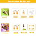 Miniatyrbild 4 av 6: 2-pack solcellsdrivna getingfällor, utomhushängande fällor för bålgetingar, snickarbin, getingfångare, bifångare, insektsfångare Yellow 2pcs