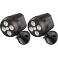 /EA/Utomhusbelysning med rörelsesensor Vattentät, LED-strålkastare med trådlös sensor, Utomhus säkerhetsljus (2-pack) 2 st