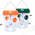 Miniatyrbild 6 av 6: 2-pack solcellsdrivna getingfällor, utomhushängande fällor för bålgetingar, snickarbin, getingfångare, bifångare, insektsfångare Orange x Green 2pcs
