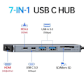 Miniatyrbild 2 av 6: TOPESCT USB C-adapter, USB C HDMI 4K-hubb, PD 100W, USB C 3.0, 2*USB 3.0, SD/TF-kortläsare, USB C multiport-docka 7-i-1