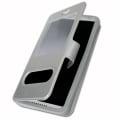 Miniatyrbillede 1 af 4: Smartphone cover - Konrow - Easy 62 - Øko læder sølv - Ekstra slim - Magnetlukning Pengar