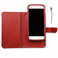 Miniatyrbillede 4 af 4: PH26® Folio cover til Huawei GR5 pungformat i brunt øko-læder med dobbelt indvendig klap, kortholder, lukning