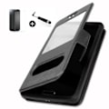 Miniatyrbillede 1 af 4: Hus - HTC - Desire HD - PU-læder - Tempereret glas - Beskyttelse 9H Svart