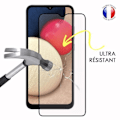 Miniatyrbillede 2 af 4: FULD beskyttelsesfilm til Samsung Galaxy A02s i ultra-resistent hærdet glas (maksimal hårdhed) Vit