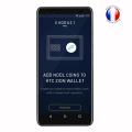 Miniatyrbillede 3 af 4: Super Pack til HTC Exodus 1 Læder-stil bagcover med anti-shock silikone gel konturer + 3 glas skærmbeskyttere