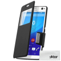 Miniatyrbillede 1 af 4: Housse Etui Vindue - Sony - Xperia C4 / C4 Dual - Syntetisk læder - Sort - Magnetisk Svart