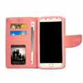 Miniatyrbillede 2 af 4: Huawei Ascend G300 Fuchsia tekstureret læder folio-etui med kortholder og synlige syninger fra PH26®