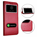 Miniatyrbillede 1 af 4: Coque Extra Slim - RØD - Samsung Galaxy S10 - Syntetisk læder - Semi-rigid - Magnetisk Röd