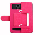 Miniatyrbillede 3 af 4: Etui til Xiaomi Redmi Note 8T Fuchsia Pink Extra Slim X2 Kvalitet øko læder vinduer magnetisk lukning og syning