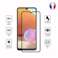 Miniatyrbillede 3 af 4: Pakke med 2 FULD beskyttelsesfilm til Samsung Galaxy A32 i ultra-resistent hærdet glas (maksimal hårdhed) Vit