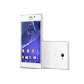 Miniatyrbillede 4 af 4: SONY XPERIA M2 Dedikeret sort foliocover med vinduer i læderstil med synlige syninger fra PH26® Svart