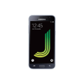 Miniatyrbild 4 av 4: Samsung Galaxy J3 J300 Dedikerat svart foliofodral med fönster i läderlook och synliga sömmar av PH26®
