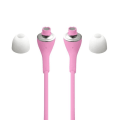 Miniatyrbild 3 av 4: Hörlurar Rosa Högkvalitativt In-ear Audio i silikon, ultra komfort, volymkontroll och mikrofon för Huawei Honor Rosa