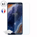 Miniatyrbild 2 av 4: Super Pack för Nokia 9 PureView Bakstycke i läderstil med anti-chock silikongelkonturer + 1 skärmskydd
