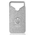 Miniatyrbild 2 av 4: Asus Zenfone 3S Max ZC521TL Silver bakfodral med diamant strasseffekt och anti-chock silikongelkonturer med ring för
