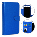 Miniatyrbillede 1 af 4: PH26® Folio cover til LG X Power 2 pungformat i blåt øko-læder med dobbelt indvendig klap, kortholder, lukning