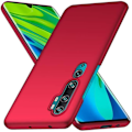 Pikkukuva 1 / 4: Xiaomi Mi Note 10 -kotelo - Xiaomi Mi Note 10 Pro, punainen erittäin ohut suojakotelo Kovakantinen kotelon suoja Xiaomi Mi:lle