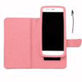 Miniatyrbild 4 av 4: PH26® Folio-fodral för Alcatel One Touch Pop C9 plånboksformat i rosa eko-läder med dubbel invändig lucka