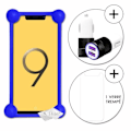 Pikkukuva 1 / 4: Coque bumper - V-Mobile - S9 (2019) - Iskunkestävä - Silikoni - Ultra kestävä Blå