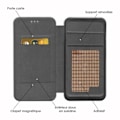 Miniatyrbild 2 av 4: PH26® Folio-korthållare i grånärt eko-läder för Tp-Link Neffos C5S