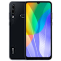 Miniatyrbillede 4 af 4: Coque til Huawei Y6P - SORT - Ekstra Slim - Øko Læder - Magnetisk Lukning - Synlige Søm Svart