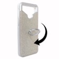 Miniatyrbild 3 av 4: Xiaomi Redmi Note 4 PACK Silver rhinestone bakstycke med ring + 2 härdade glas MAXIMAL hårdhet