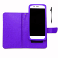 Miniatyrbillede 4 af 4: Foliocover til ZenFone Max Plus (M1) pungformat i lilla øko-læder med dobbelt indvendig kortholderklap,