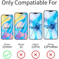 Pikkukuva 2 / 4: iPhone 12 Mini 5,4" Tempered Glass 3 Pack + 1 * Case Läpinäkyvä TPU Silicone Case iPhone 12 Mini Cover Case -näytönsuoja