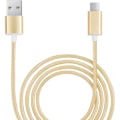 Pikkukuva 1 / 4: Mikro-USB-kaapeli Samsung Galaxy A12:lle Nylon-punottu USB-kaapeli 1,3 metrin pikalataus-synkronointi-tiedonsiirtokaapeli - TAI KULLAINEN