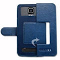 Miniatyrbild 3 av 4: Koolnee Apex Extra Slim Blue Folio Case X 2 Windows i ekologiskt kvalitetsläder med magnetisk stängning och sömmar