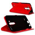 Miniatyrbillede 2 af 4: Red Folio Case Cover til LG G3 S / G3 MINI By Ph26®