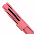 Miniatyrbild 2 av 4: Foliofodral för Sharp Aquos L2 plånboksformat i rosa eko-läder med dubbel invändig flik, korthållare, stängning