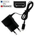 Miniatyrbillede 2 af 3: 2000mA netoplader (vægstik) med Micro USB-stik til Danew TRACE T-ONE ultra-kraftig og hurtig 2000 mA Svart