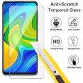 Miniatyrbillede 2 af 4: Xiaomi Redmi Note 9 etui + hærdet glas skærmbeskytter, rødt meget tyndt beskyttelsescover Hard Cover Cover Cover til
