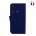 Miniatyrbillede 2 af 4: Pung sleeve - Huawei - Y6P - Prægede læder - Magnetisk - Video support - Blå Blå