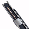 Miniatyrbillede 3 af 4: PH26® Sølv folio-etui med guldprikker til Haier Ginger G7 i øko-læder med kortholder, spejl og synlige syninger