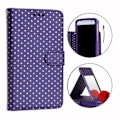 Miniatyrbillede 1 af 4: Etui housse folio - PH26® - Neffos X1 Cloudy - Øko-læder violet - Spejl - Kortlæser Lila med gyllene prickar