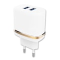 Miniatyrbillede 1 af 3: Sektoroplader til Doogee S86 ultra-kraftig og hurtig 2X USB 5V - 2.1A + 1A i fuld sikkerhed