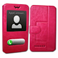 Miniatyrbild 2 av 4: Foliofodral - PH26® - Alcatel A3 - PU-läder - Fuchsia - Universal Fuschia