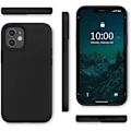 Pikkukuva 4 / 4: Nestemäinen silikonikotelo iPhone 12 5,4 tuuman 2020 mustalle