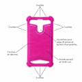 Miniatyrbild 1 av 4: Super Pack för Alcatel 1X 2019 Bakstycke i läderstil + 3 skyddsfilmer Ultra-resistent och transparent härdat glas -