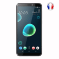 Miniatyrbild 3 av 4: Super Pack för HTC desire 12+ Bakfodral i läderstil med anti-chock silikongelkonturer + 2 skärmskyddsfilmer i