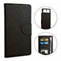 Miniatyrbild 1 av 4: Etui Housse Folio - PH26® - Logicom M Bot - Texturerat Syntetiskt Läder - Svart - Universell Svart