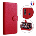 Miniatyrbillede 1 af 4: Portefeuille-etui - Huawei - P40 Lite E - Læder - Rød - Magnetisk Röd