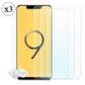 Miniatyrbild 1 av 4: Paket med 3 högtransparens, ultraresistenta skärmskydd i härdat glas för V-Mobile S9 (2019)