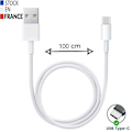 Pikkukuva 2 / 5: USB Type C -kaapeli Oppo Reno12 F 4G:lle - Pikalataus/synkronointitiedonsiirto - 1 metrin kaapeli