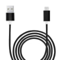 Pikkukuva 1 / 4: C-tyypin kaapeli Oppo Reno8 Lite 5G:lle nailonpunotulla Sync Fast-tiedonsiirrolla - MUSTA Svart