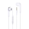 Miniatyrbild 1 av 4: Vit- och ljudkvalitet hörlurar med ultra-bekväma silikon in-ear, volymkontroll och mikrofon för Oppo Reno4 Vit