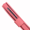 Miniatyrbillede 2 af 4: Folio cover til Hisense E50 Lite øko-læder pung format - dobbelt indvendig klap kortholder magnetisk lukning - PINK Rosa