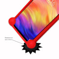 Pikkukuva 3 / 4: Coque bumper - Xiaomi - Redmi Note 7 - Punainen - Ultrakestävä - Taipuisat Röd